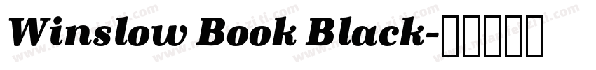 Winslow Book Black字体转换